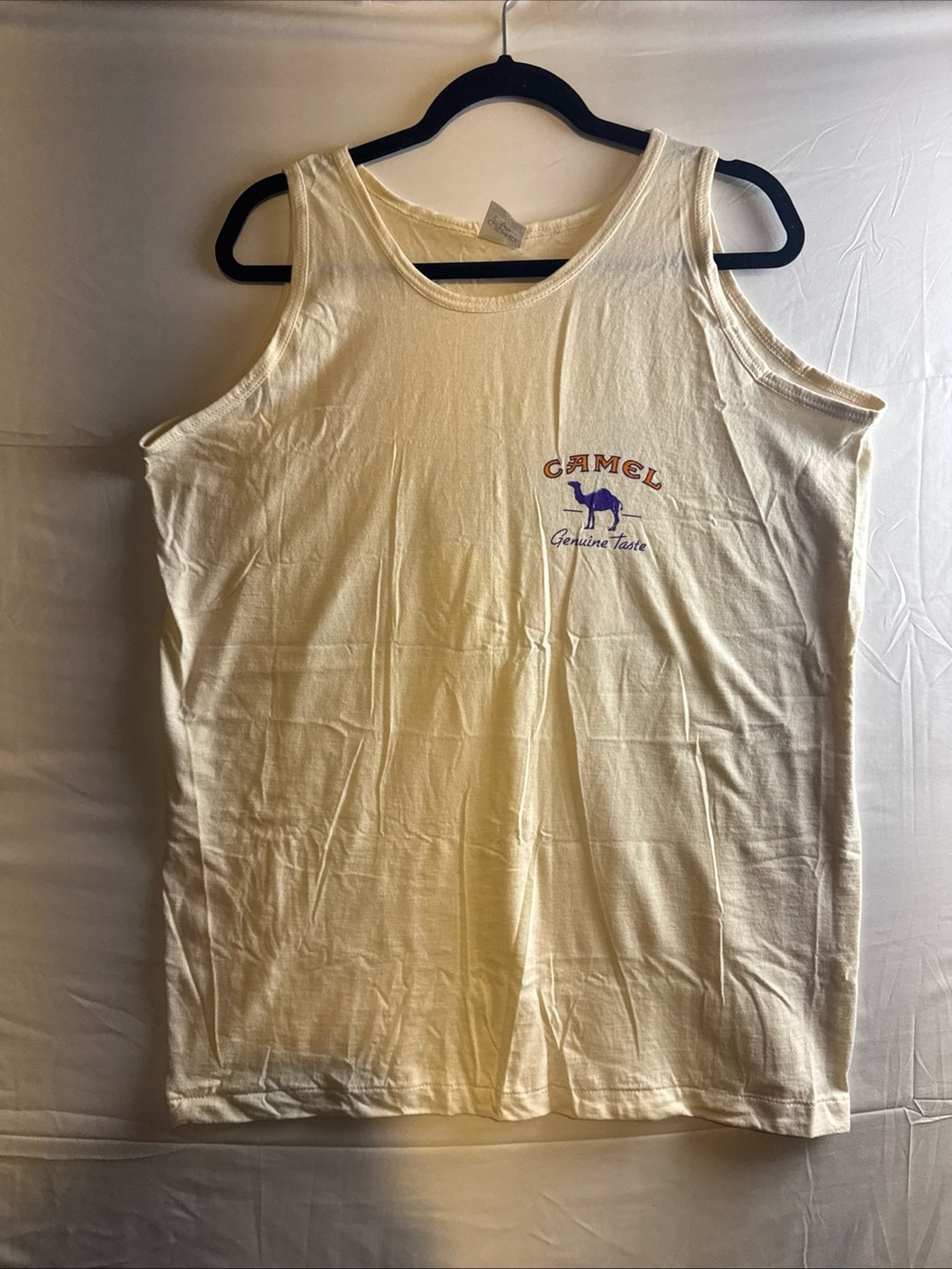 Camel Cream Tank Top - Men's Sleeveless Shirt 90’s vintage